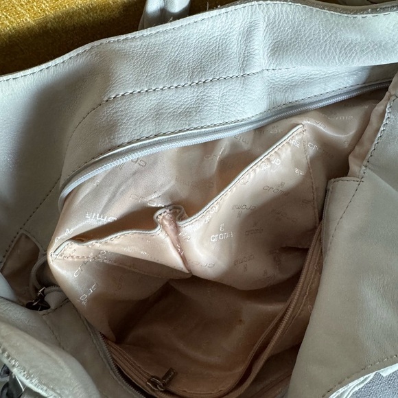 Elegant lite stone leather shoulder Handbag - Picture 5 of 8